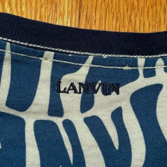 SOLD - LANVIN Paris Psychedelic Logo Runway Tshirt - Picture 4 of 7